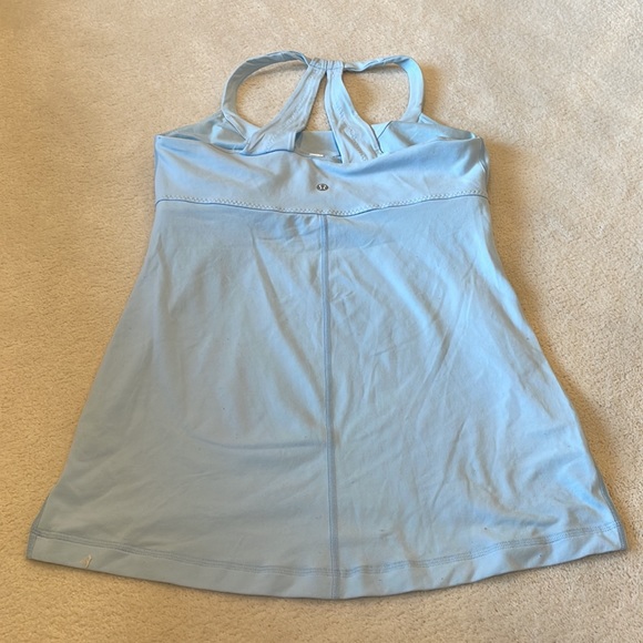 Lululemon Scoop Me Up Tank Caspian Blue / Mini Squiggle Emboss Caspian Blue s 10 - Picture 3 of 9